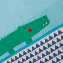 Load image into Gallery viewer, David Fussenegger Jade Crocodile Juwel Bassinet Blanket