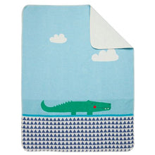 Load image into Gallery viewer, David Fussenegger Jade Crocodile Juwel Bassinet Blanket