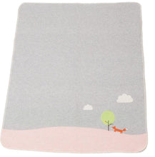 Load image into Gallery viewer, David Fussenegger Grey Fox Juwel Bassinet Blanket
