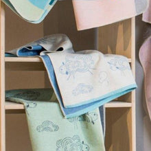 Load image into Gallery viewer, David Fussenegger Mint Eco Counting Sheep Bassinet Blanket