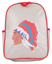 Load image into Gallery viewer, Apple and Mint - Red Native American Toddler Backpack