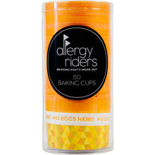 Load image into Gallery viewer, Allergy Riders Baking Cups - No Eggs Here