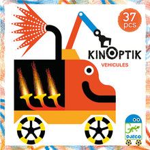 Load image into Gallery viewer, Djeco 'Kinoptik' Wacky Vehicles Construction Set