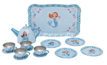 Load image into Gallery viewer, Tiger Tribe Vintage Tin Tea Set - Mermaid