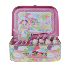 Load image into Gallery viewer, Tiger Tribe Vintage Tin Tea Set - Rainbow Hills