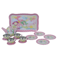 Load image into Gallery viewer, Tiger Tribe Vintage Tin Tea Set - Rainbow Hills