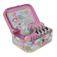 Load image into Gallery viewer, Tiger Tribe Vintage Tin Tea Set - Rainbow Hills
