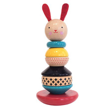Load image into Gallery viewer, Petit Collage Wooden Stacking Rabbit