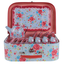 Load image into Gallery viewer, Tiger Tribe Vintage Tin Tea Set - Rose Garden